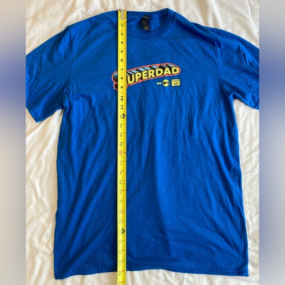 SuperDad No.1 Family Approved Blue Soft Blend Men’s Tee Size Medium NWT - Picture 4 of 5